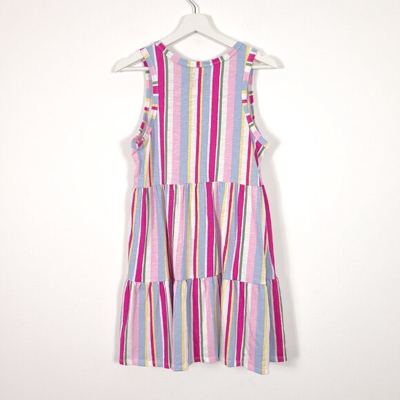 GAP Cotton Modal Striped Sleeveless Tiered Tank Dress - Picture 7 of 8